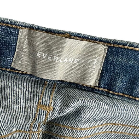 Everlane High Waist Straight Medium Wash Jeans Womens Size 27 - Picture 4 of 5